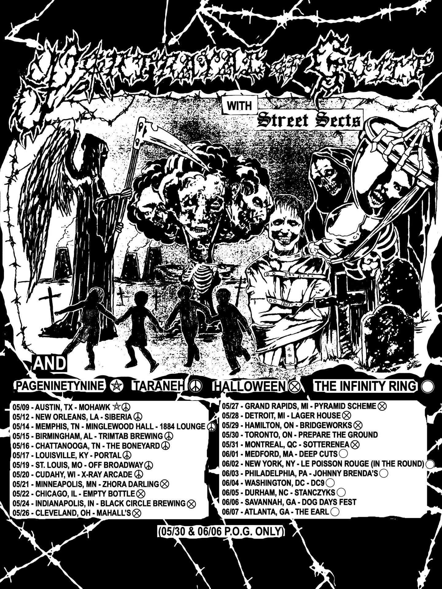 Street Sects The Beginning of the End Tour Poster 2026